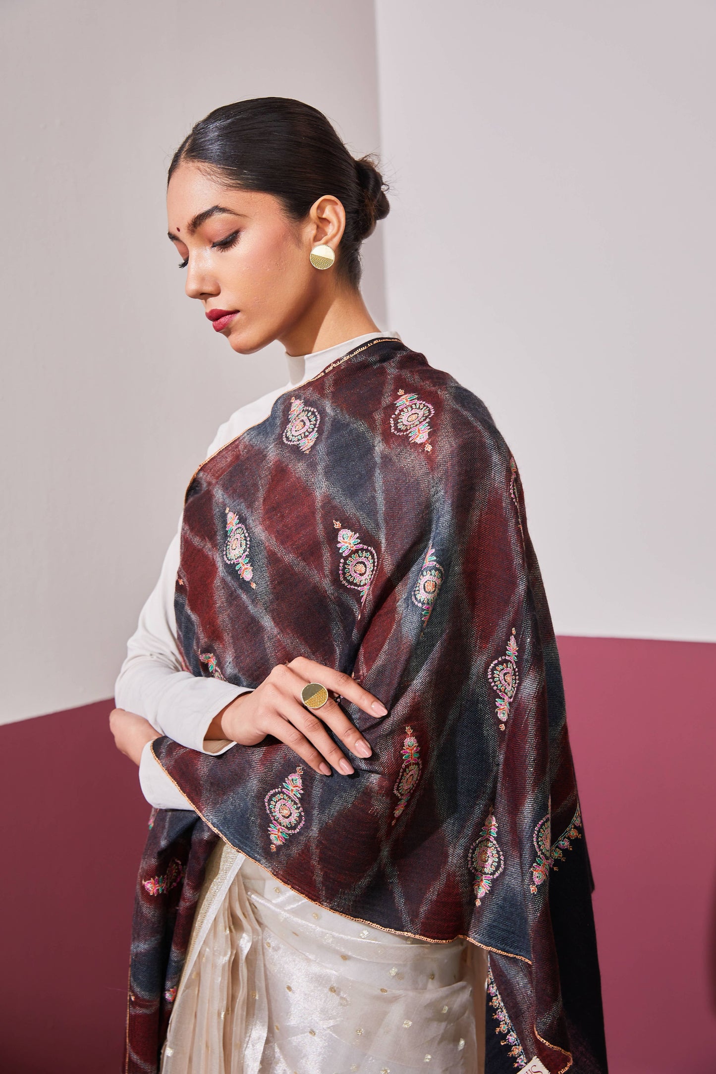 Palla Needle Work Stole