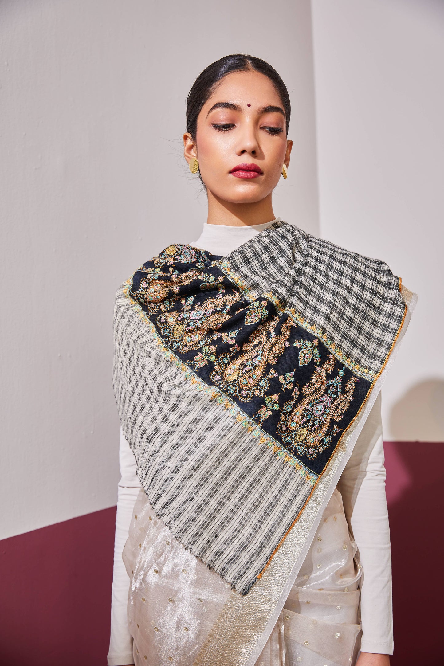 Palla Needle Work Stole