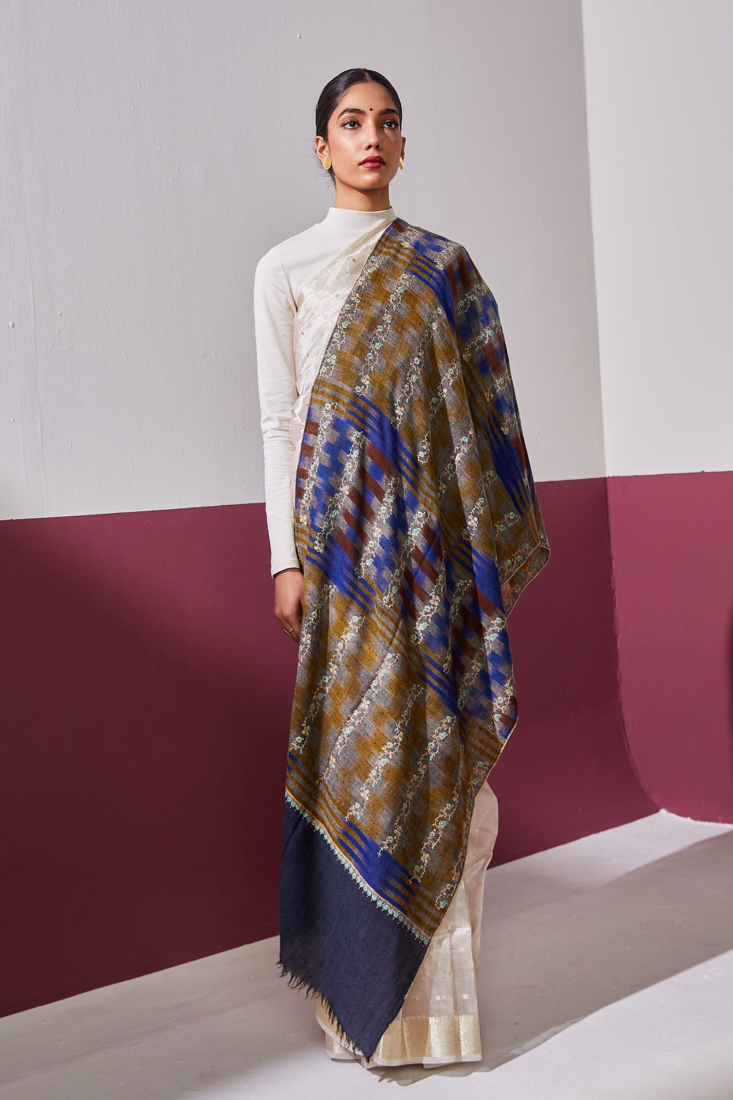 Palla Needle Work Stole
