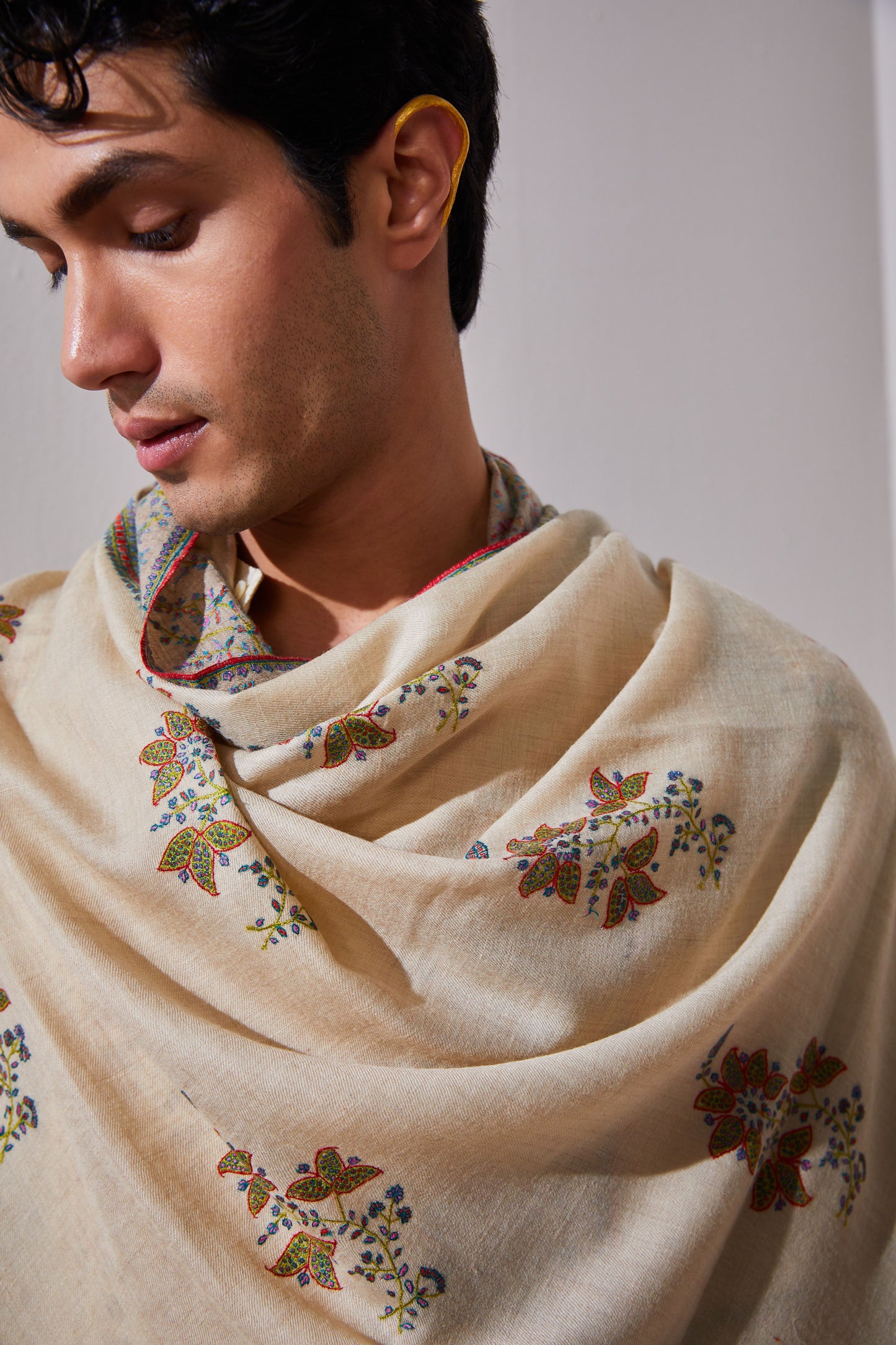 Paisley Stripe Pashmina Shawl