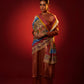 Model is wearing the Ayodhya tales pashmina shawl by Shaza.