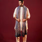 Men's Ekkat Kalamkari Border Shawl