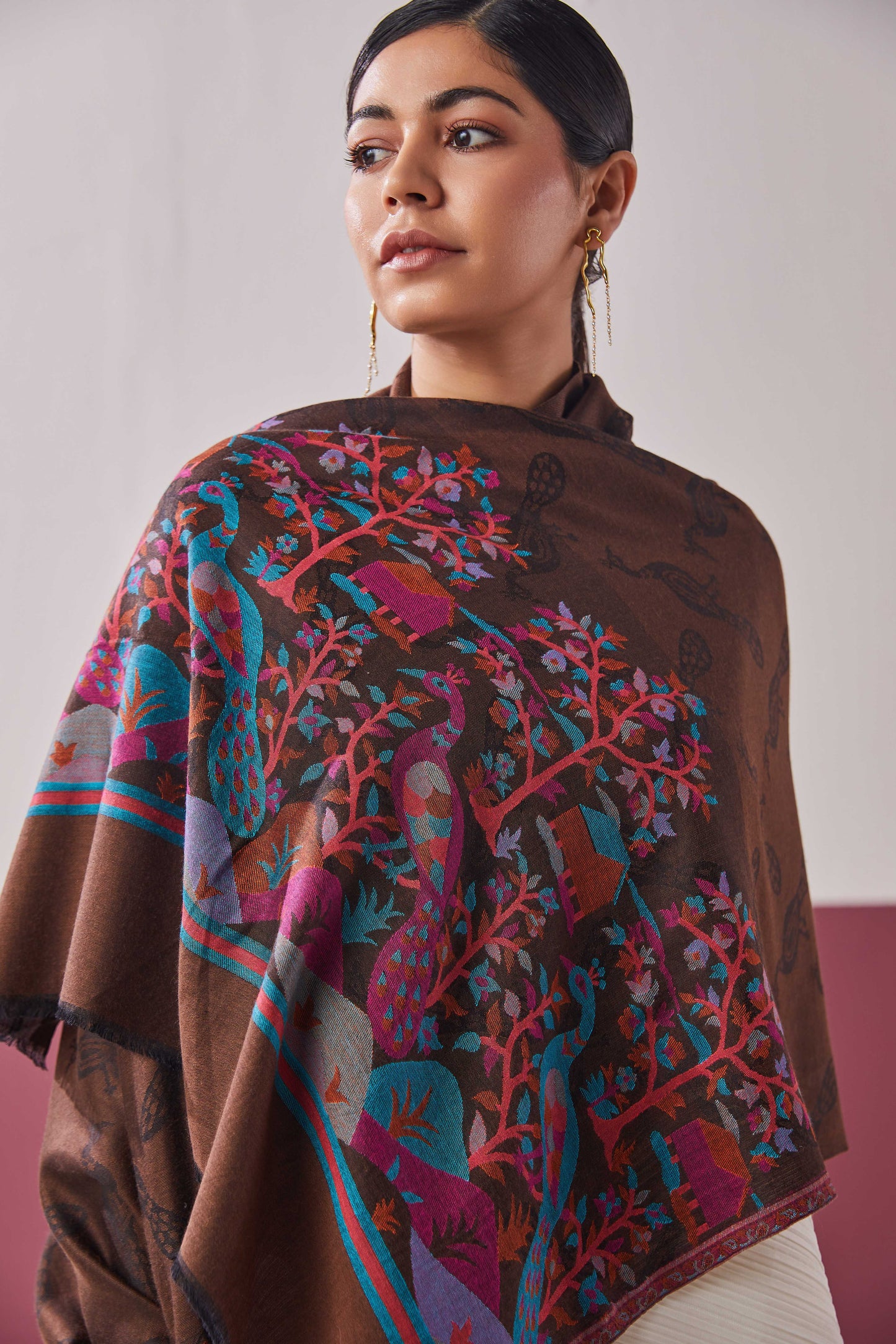 Panchvati Brown Stole