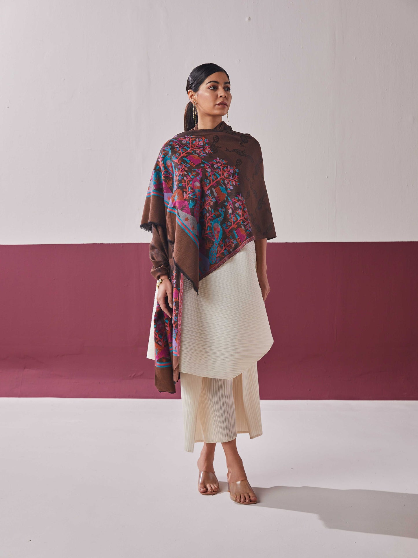 Panchvati Brown Stole
