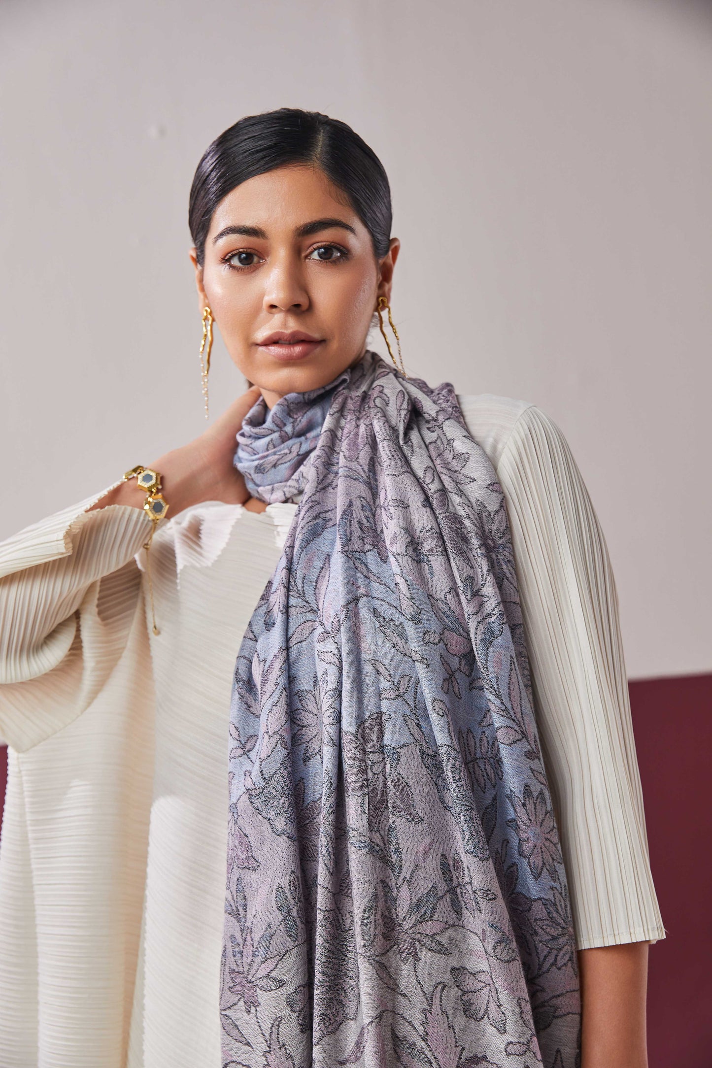 Panchvati Lavender Stole