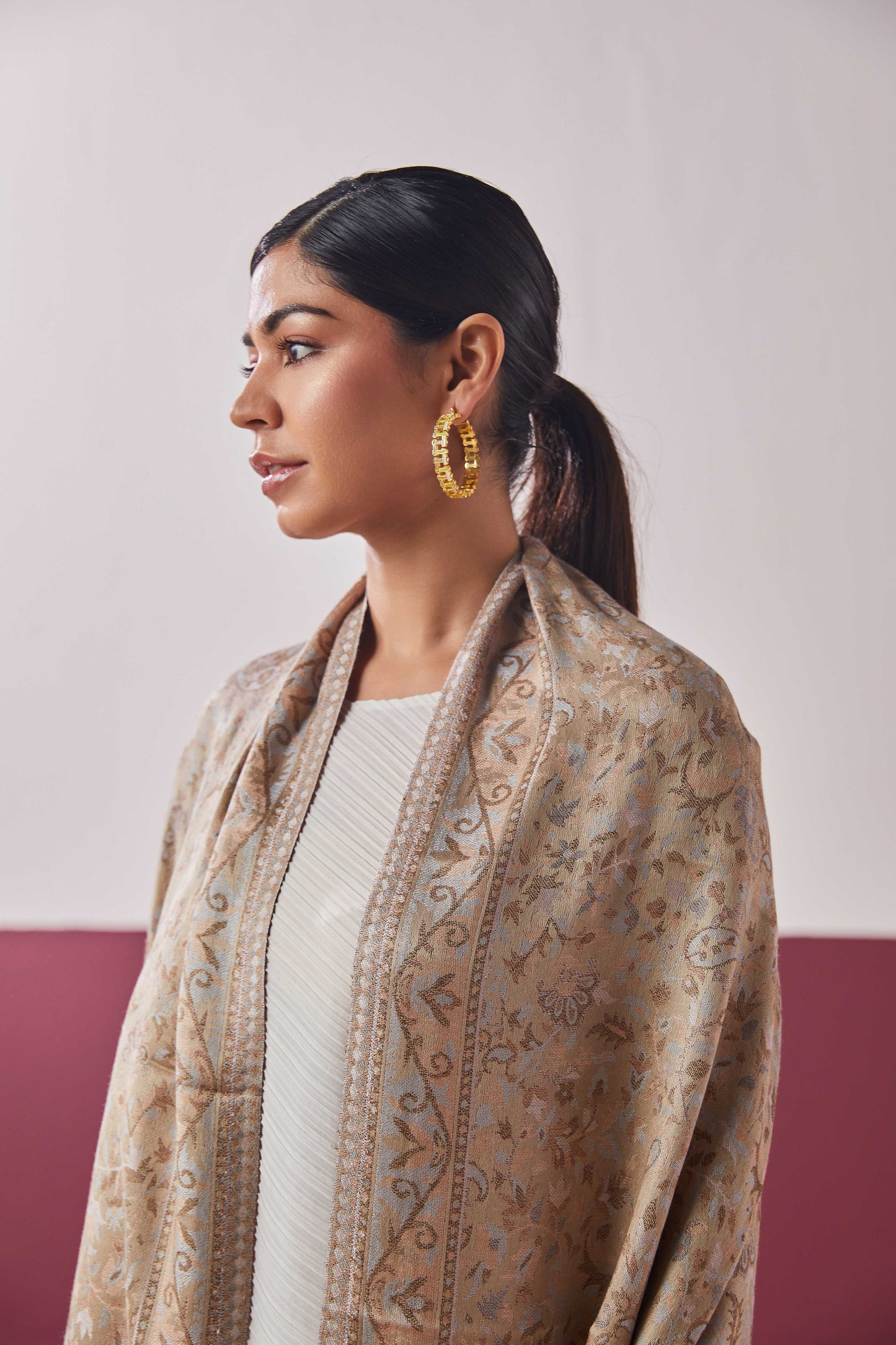 MS Kani Wool Reversible Shawl