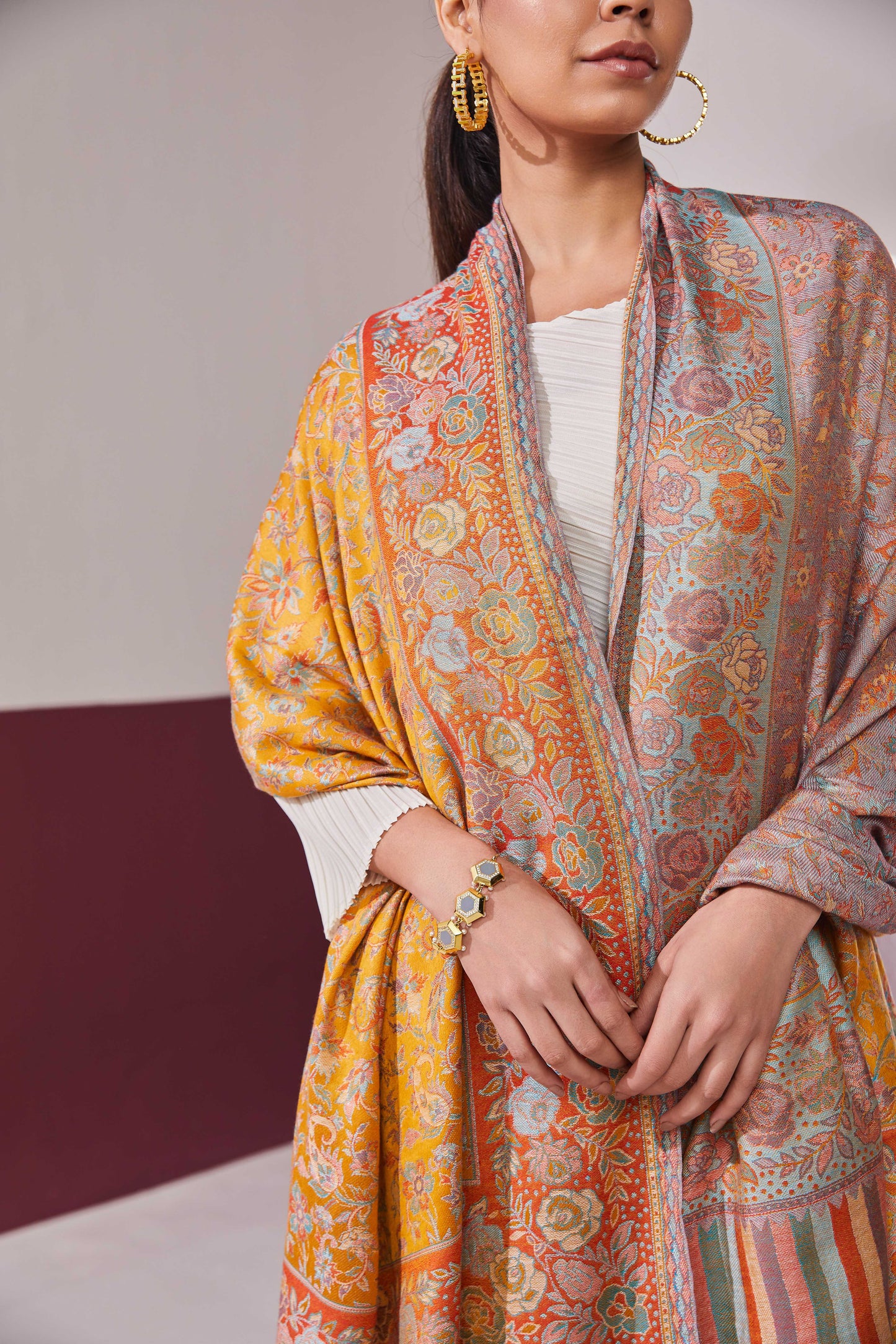 MS Kani Wool Reversible Shawl