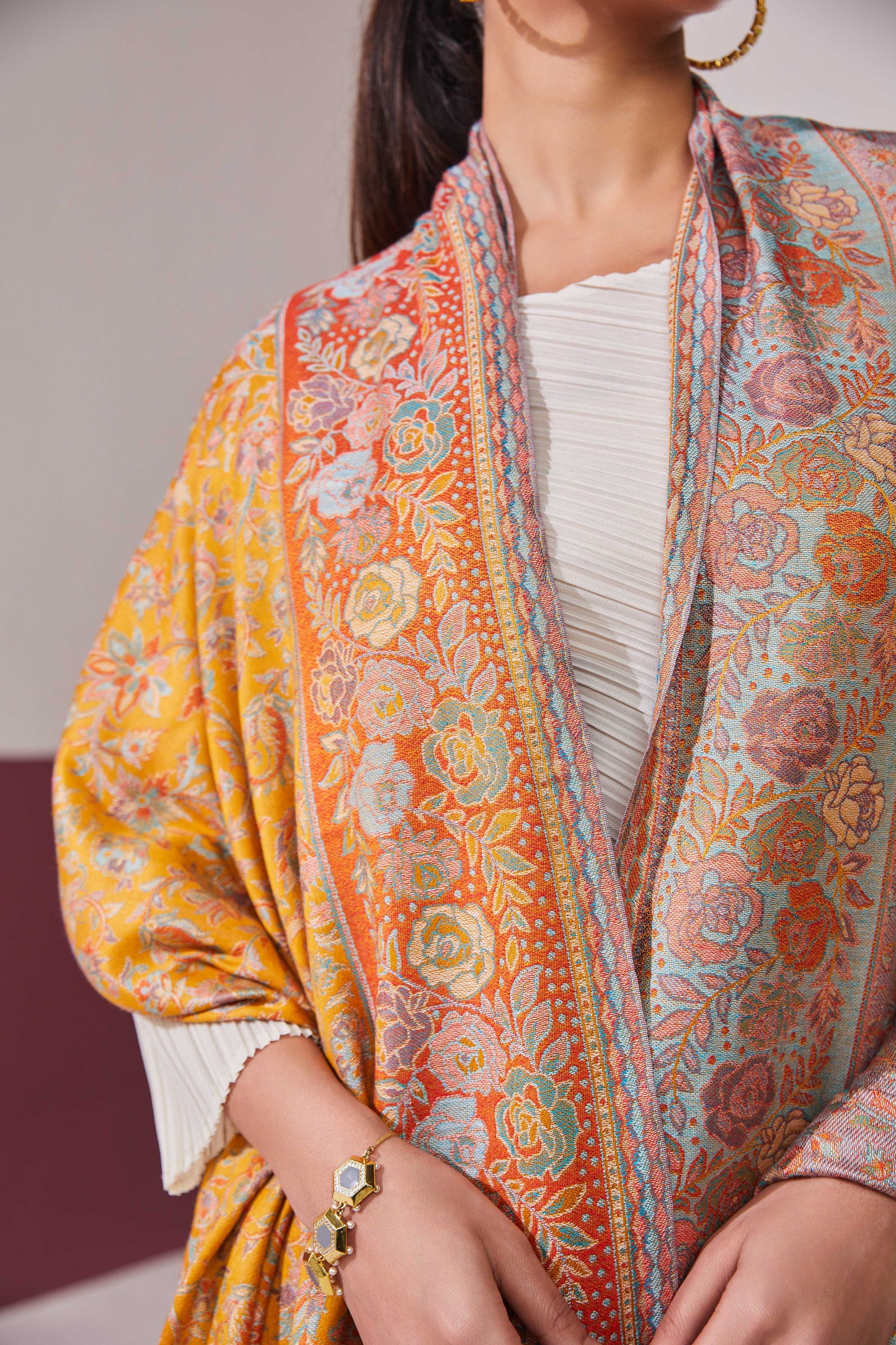 MS Kani Wool Reversible Shawl