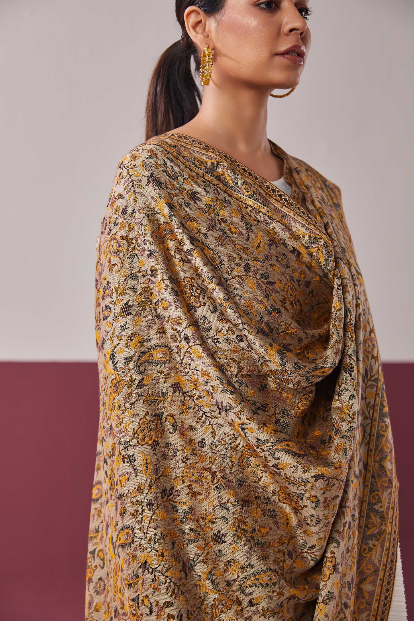 MS Kani Wool Reversible Shawl