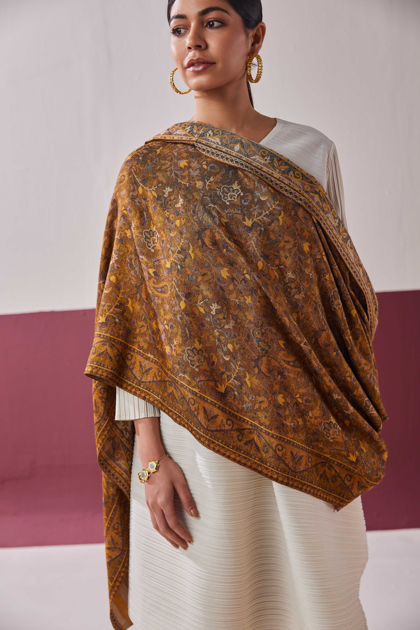 MS Kani Wool Reversible Shawl