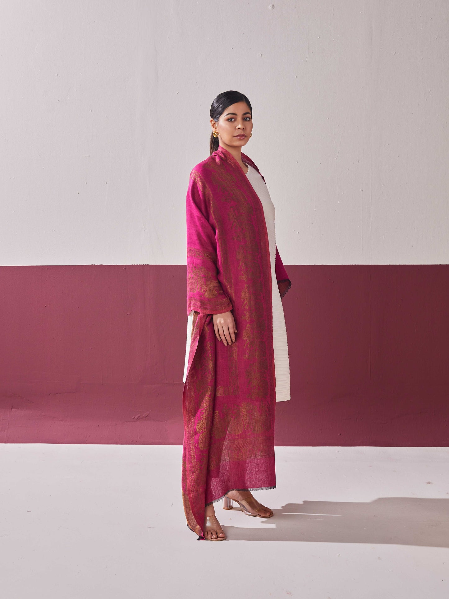 Wool RV Zari Stole