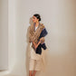 Model is wearing the Sahira Pashmina Shawl from Shaza.