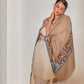 Model is wearing the Sahira Pashmina Shawl from Shaza.