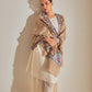 Model is wearing the Sahira Pashmina Shawl from Shaza.