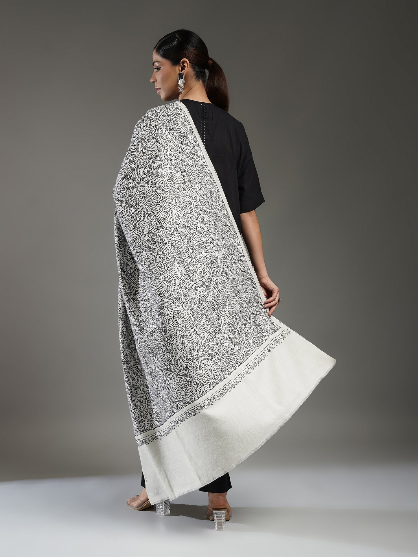 Cashmere Jama Embroidered Shawl