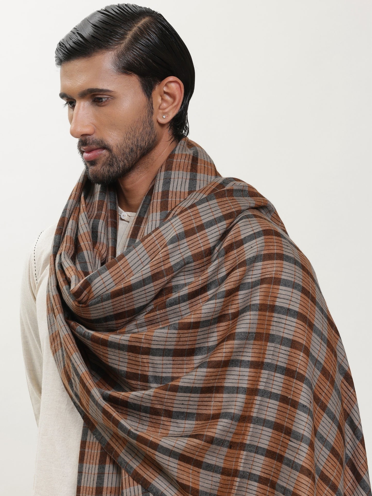 Pashmina Check Shawl