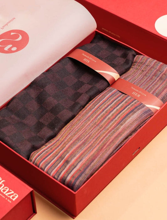 Ikat & Check Gift Box - (Only Her Available)