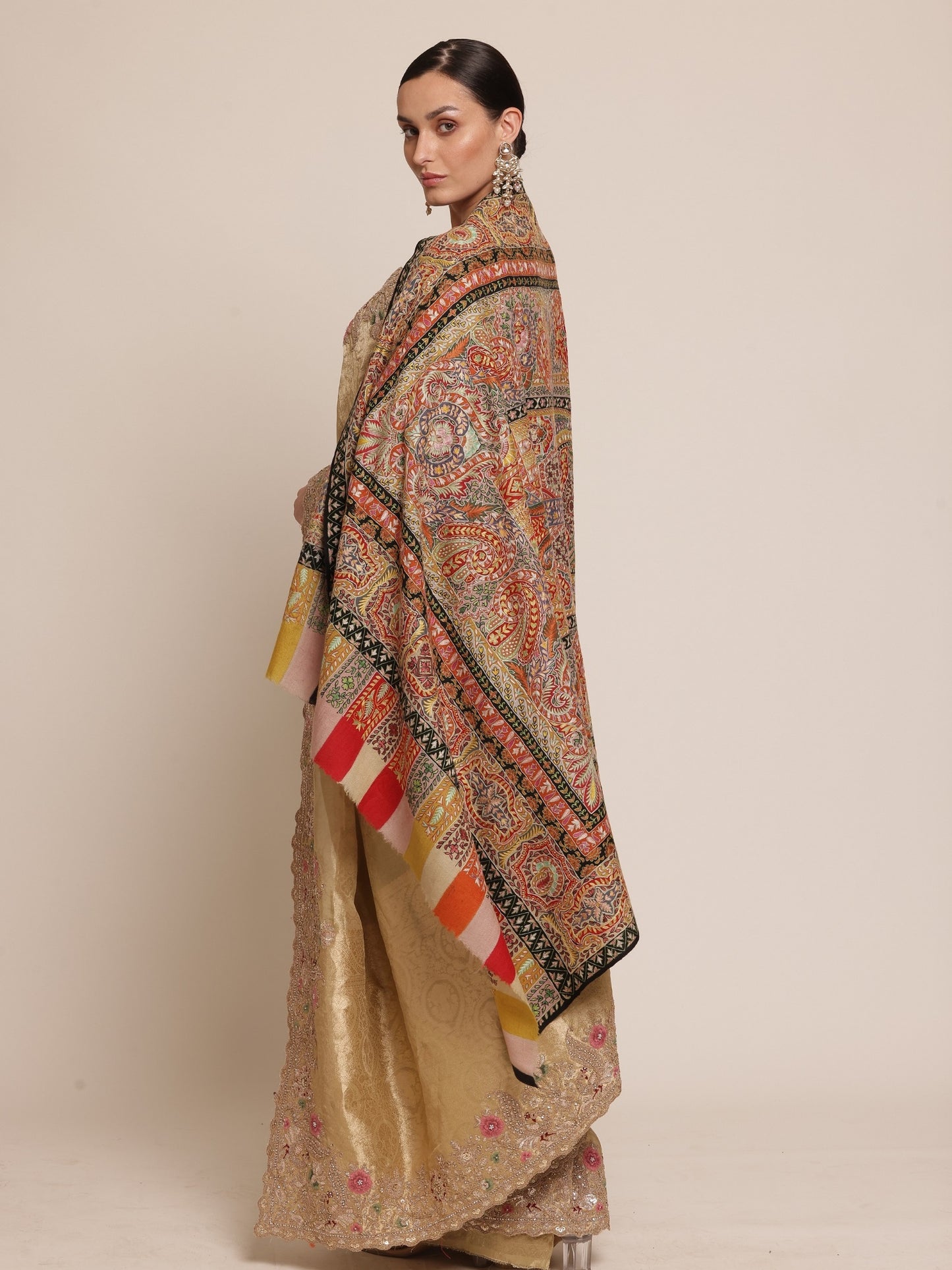 Gulzar Kalamkari Pashmina Shawl