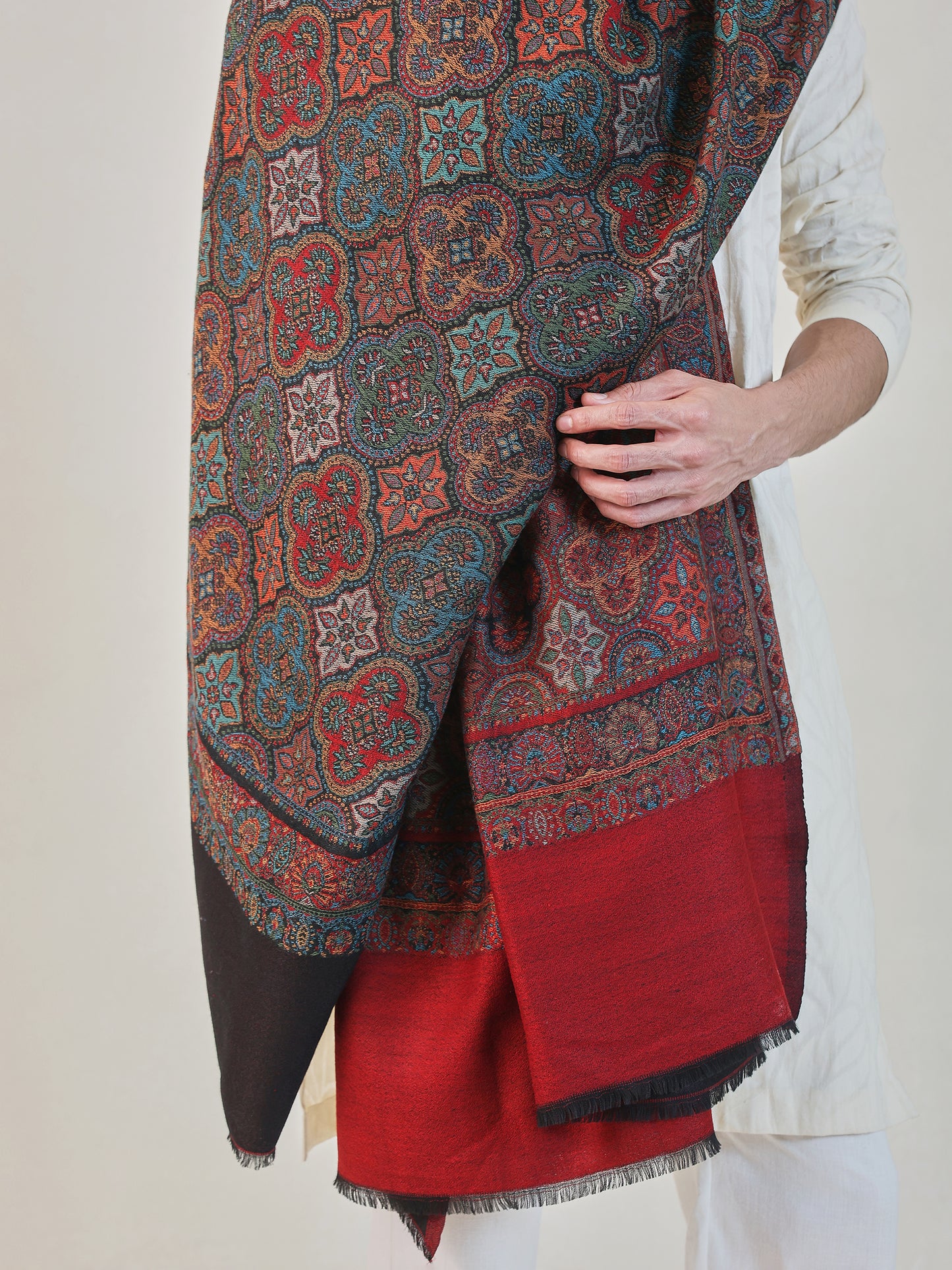 Reversible Men Kani Jamawar Shawl