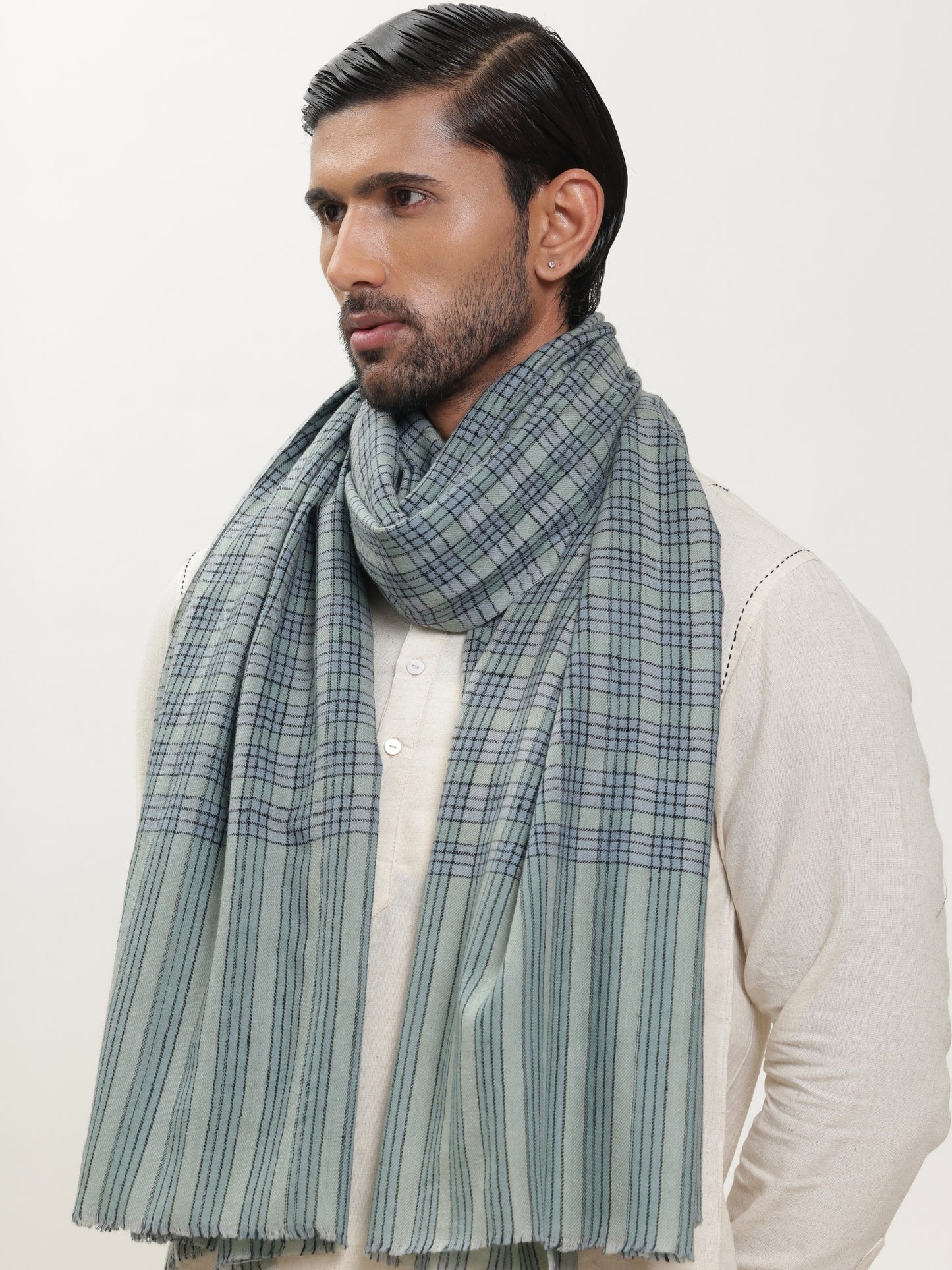 Pashmina Check Shawl