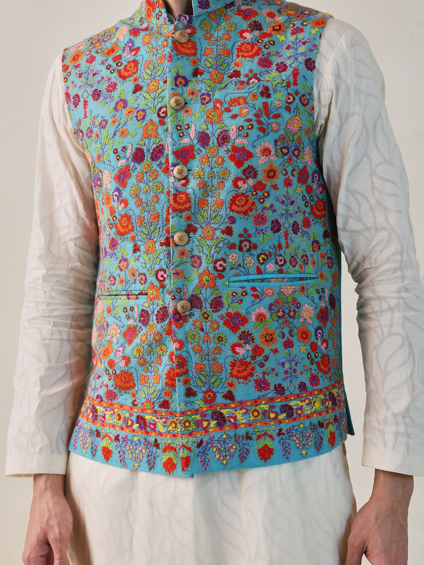 Pashmina Bandhgala Jacket