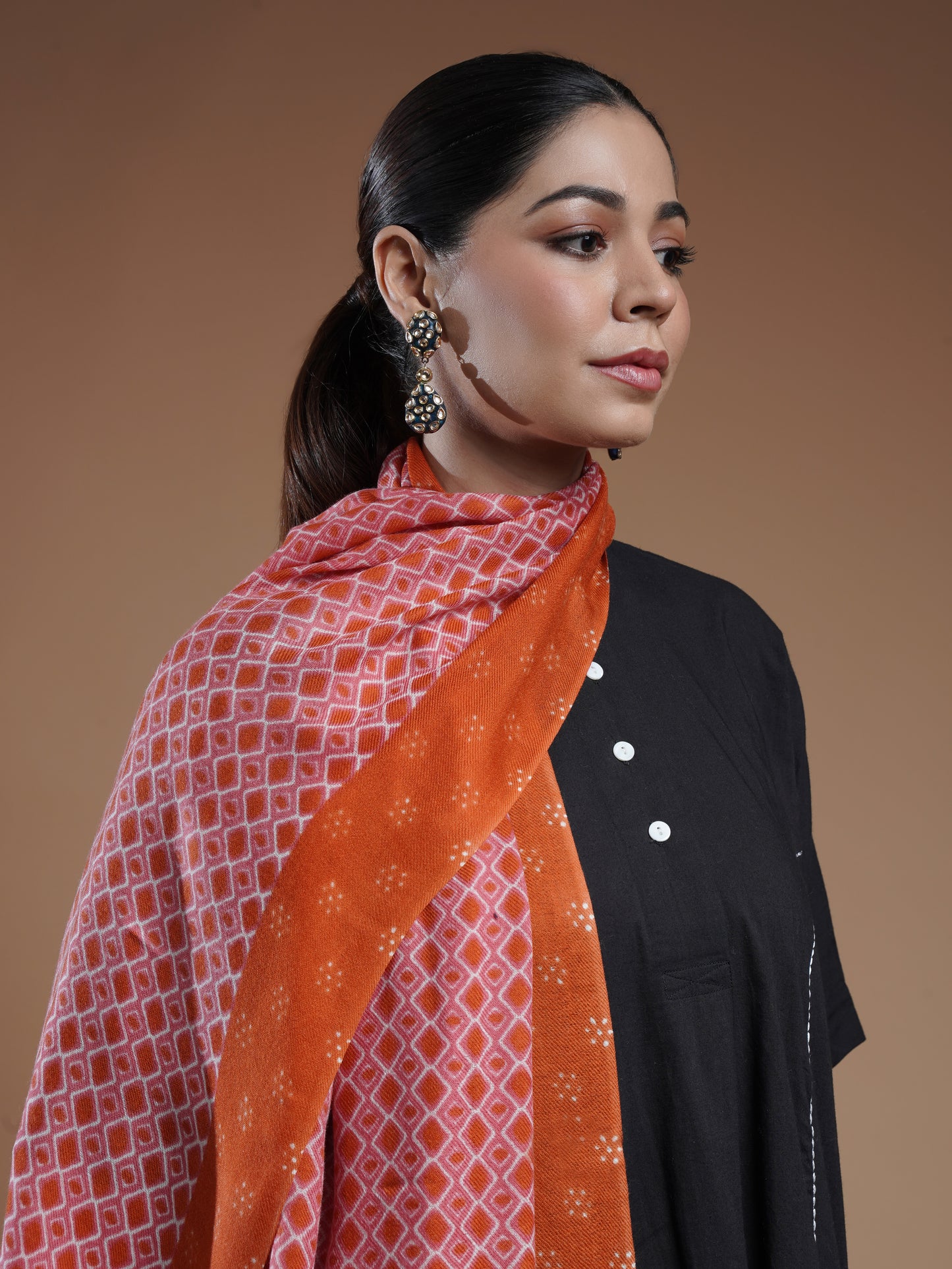 Emera Printed Woolen Stole