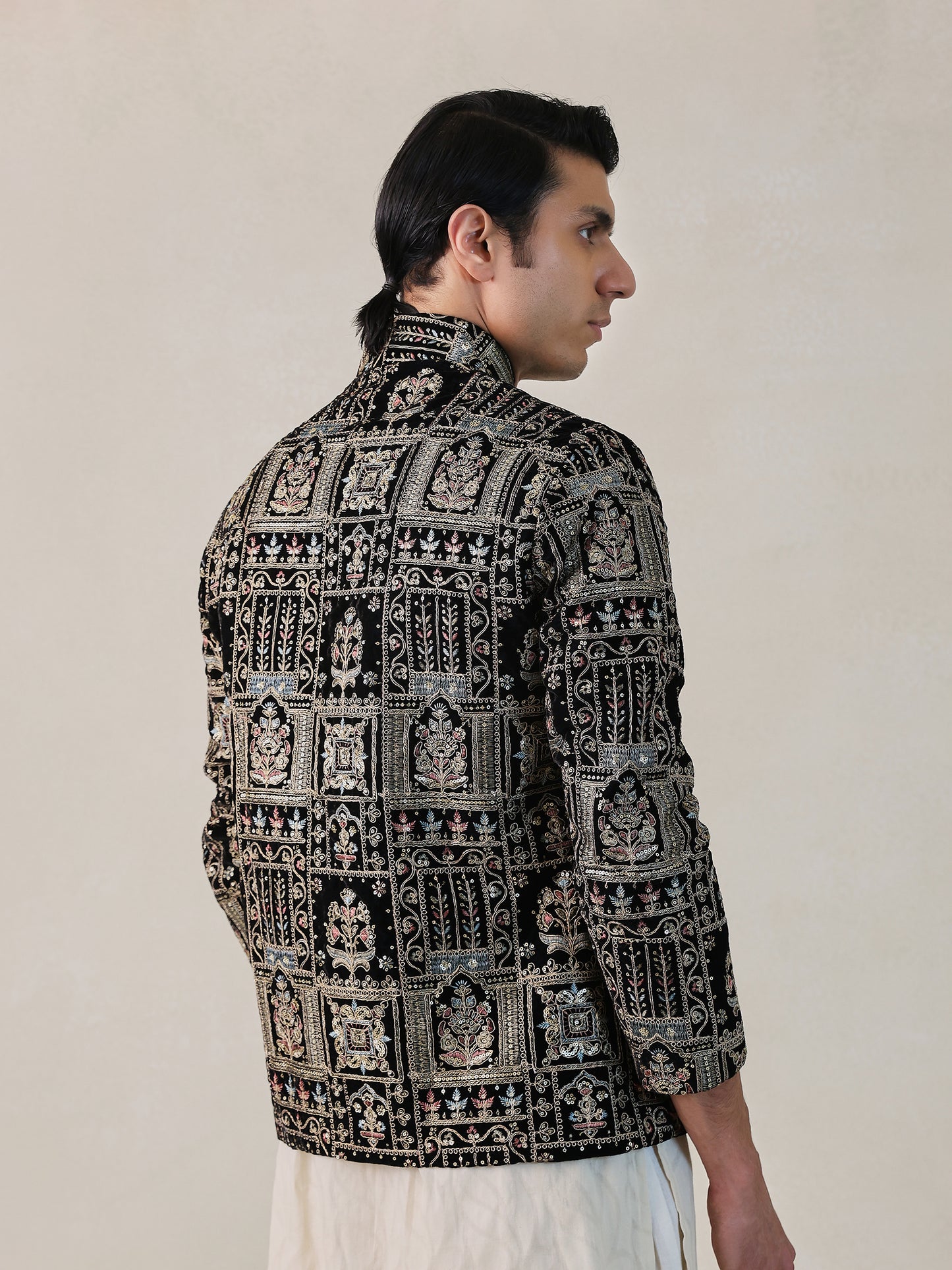 Velvet Bandhgala Jacket