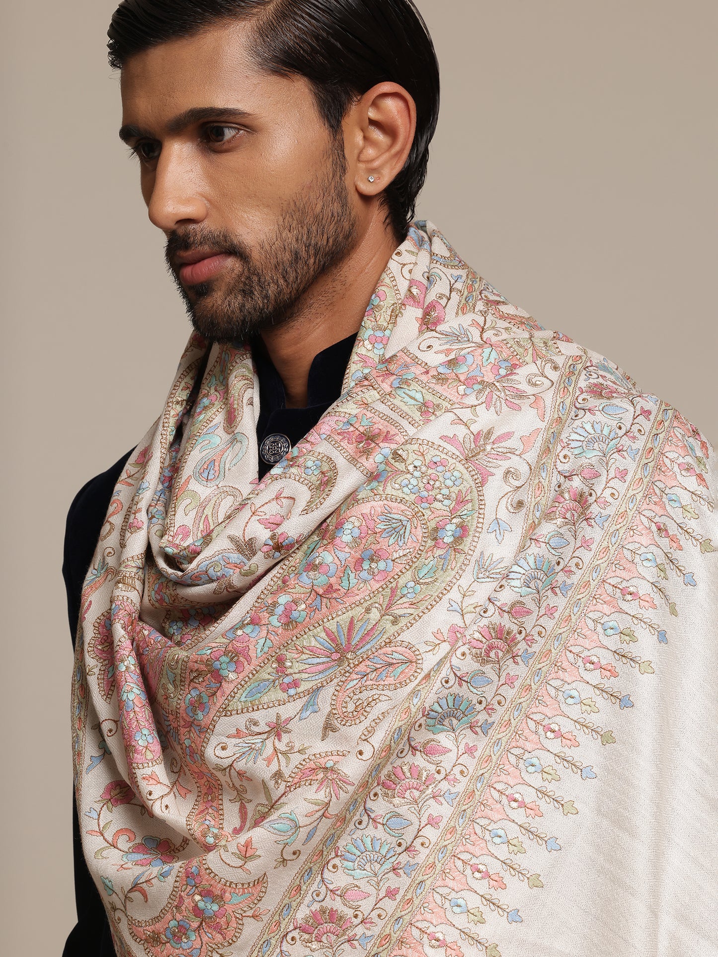 Kalamkari Pashmina Shawl