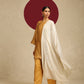 Kashmiri Jama White Shawl