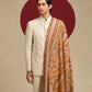 Model is wearing Men's Kalamkari Dushala from shaza.