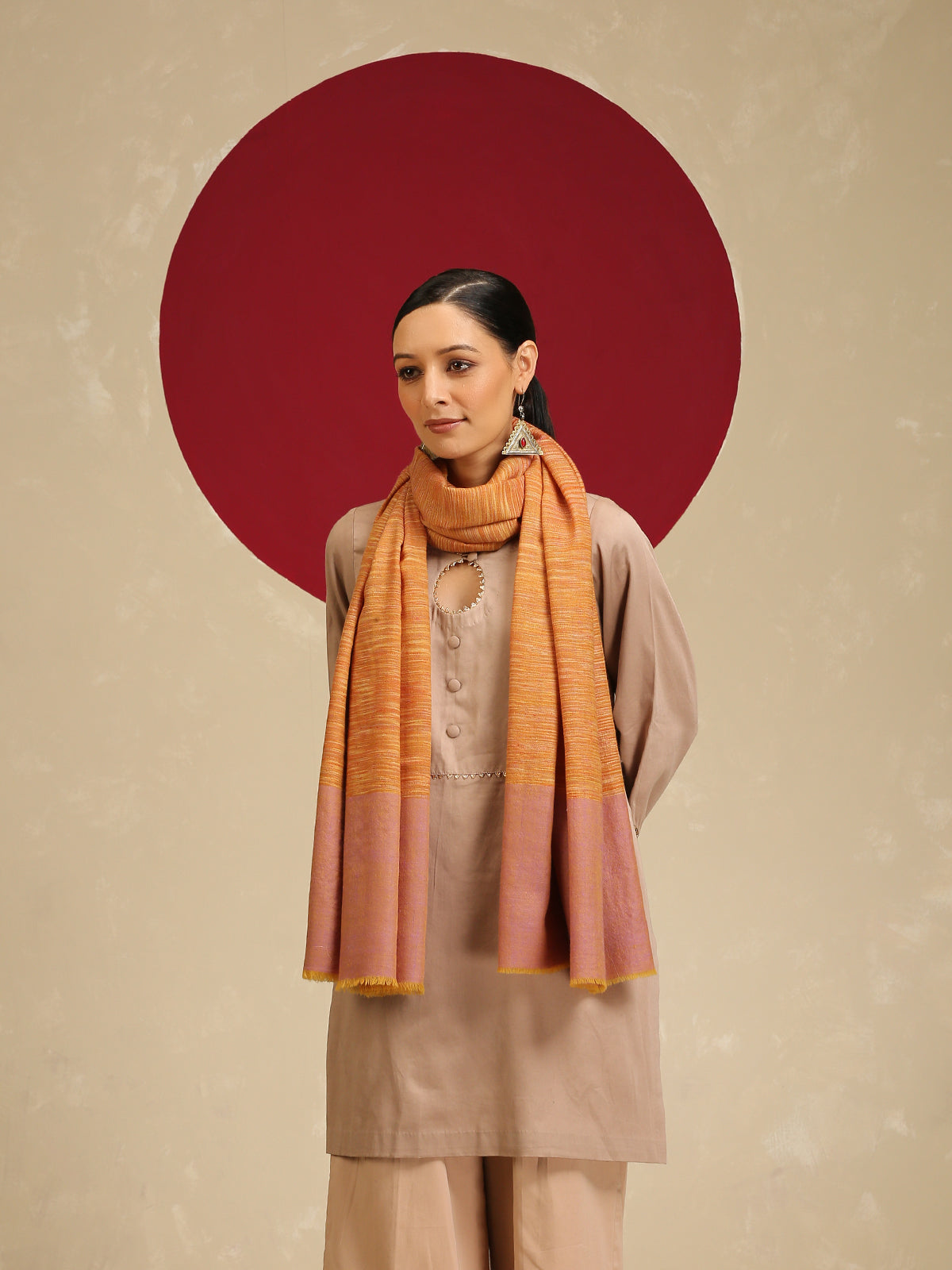 Pashmina Check Shawl
