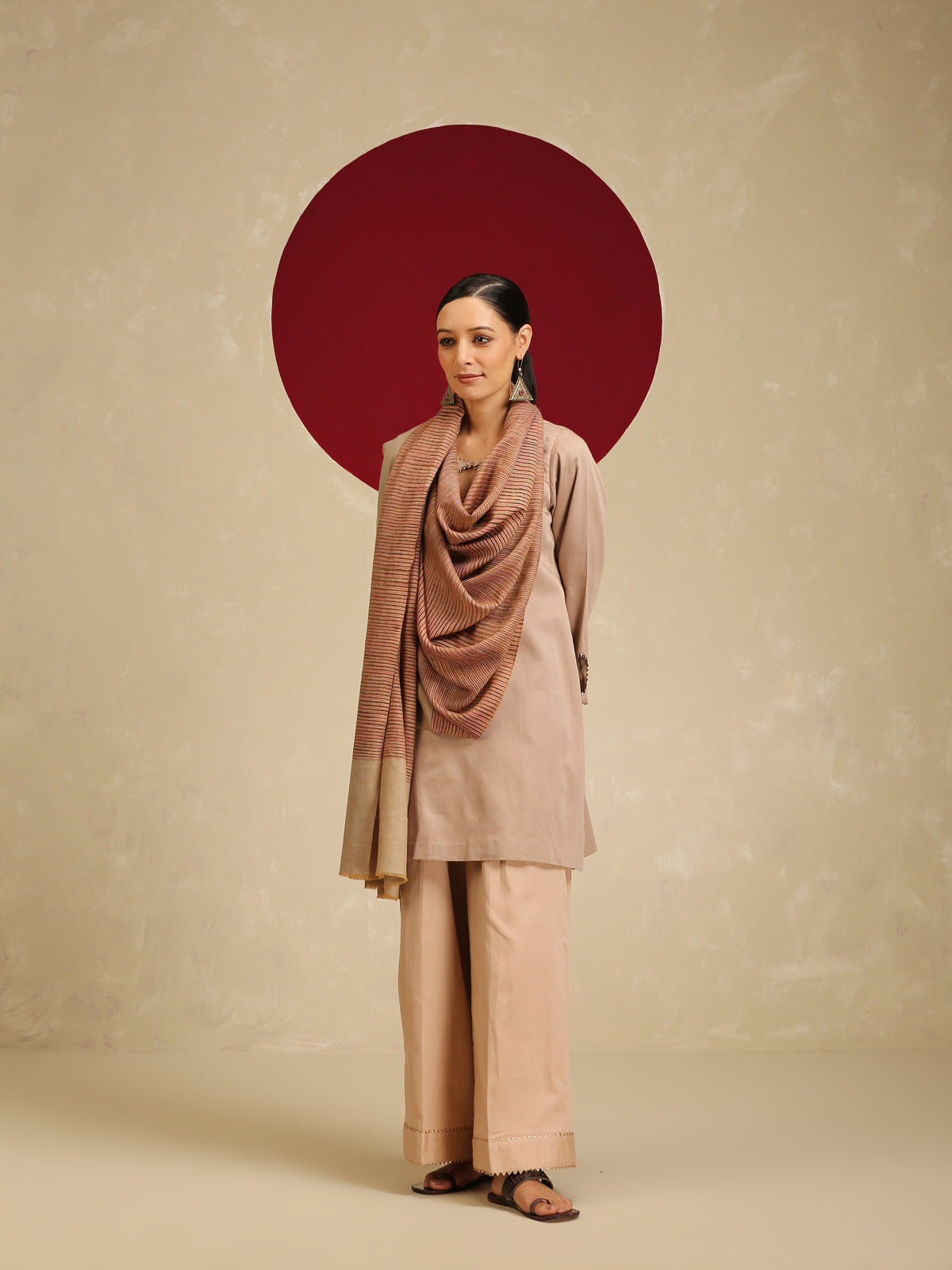 Pashmina Check Shawl