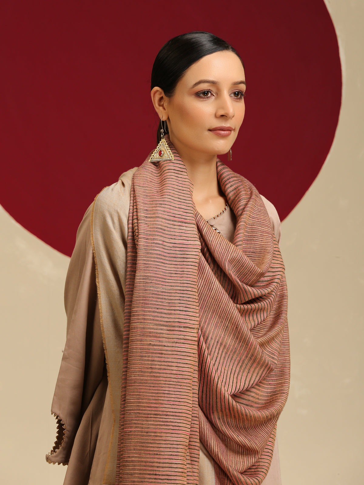 Pashmina Check Shawl