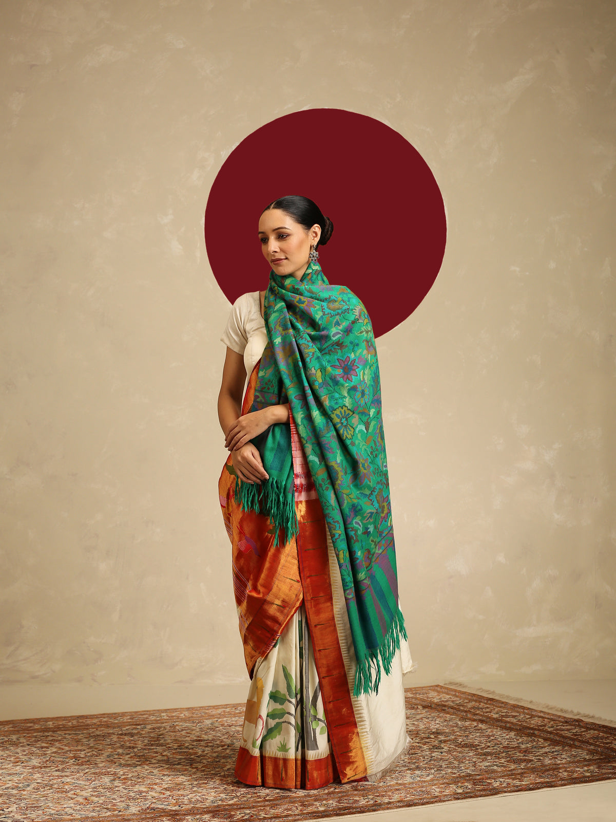 Green Kani Pashmina Shawl