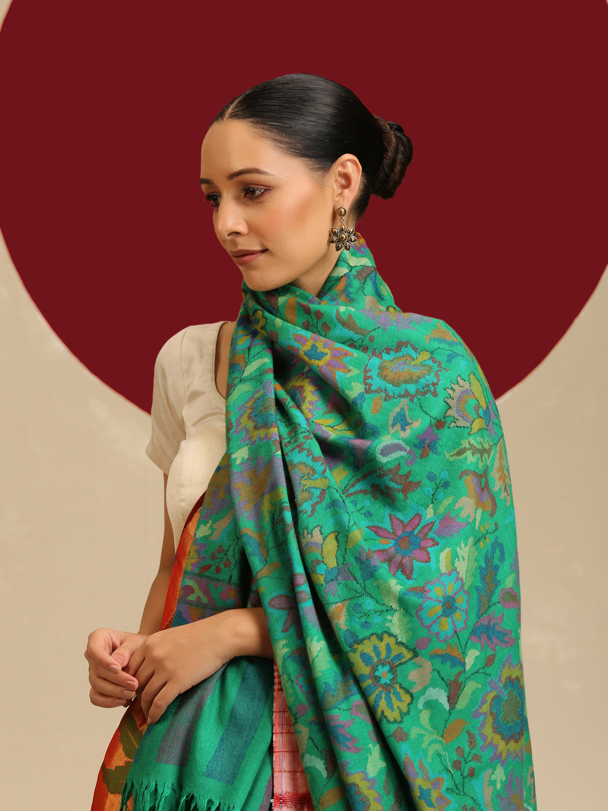 Green Kani Pashmina Shawl