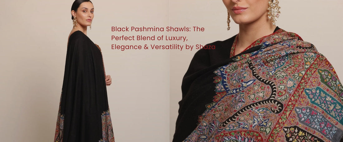 Black Pashmina Shawls