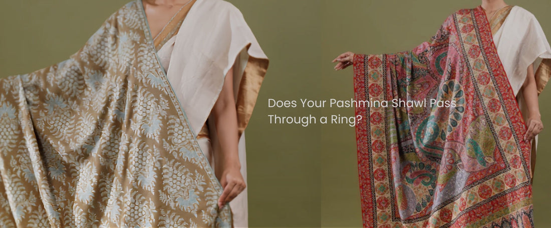 Does Your Pashmina Shawl Pass Through a Ring