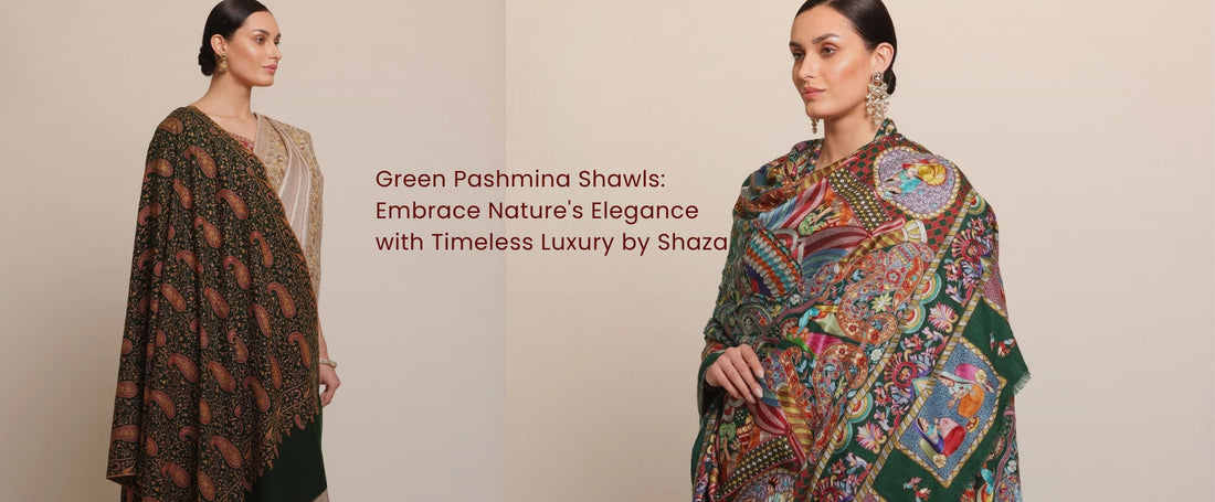 Green Pashmina Shawls