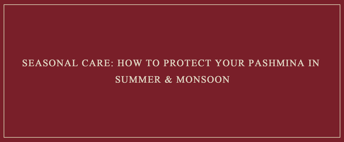 Seasonal Care: How to Protect Your Pashmina in Summer & Monsoon