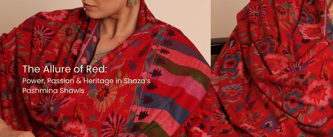 The Allure of Red: Power, Passion & Heritage in Shaza’s Pashmina Shawls