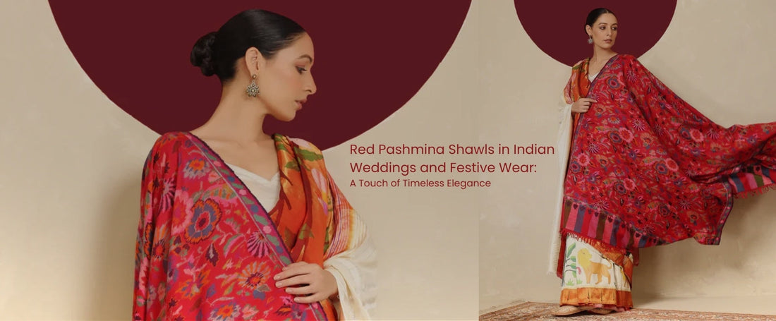 Red Pashmina Shawls