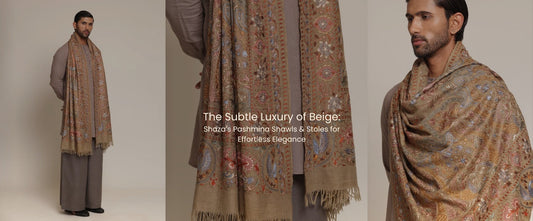 Beige Pashmina Shawls