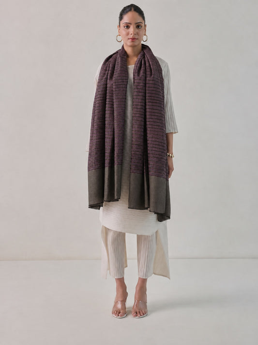 Zari Stripe Pashmina Shawl