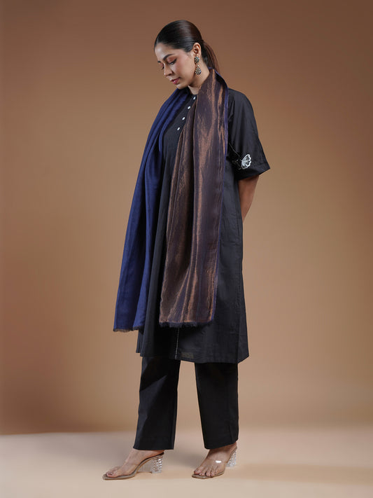 Leher Woolen Reversible Stole