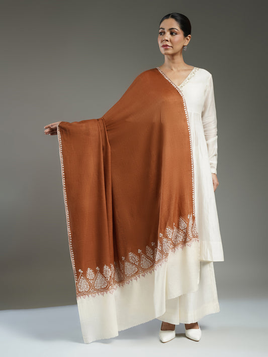 Rivayat Embroidered Cashmere Shawl