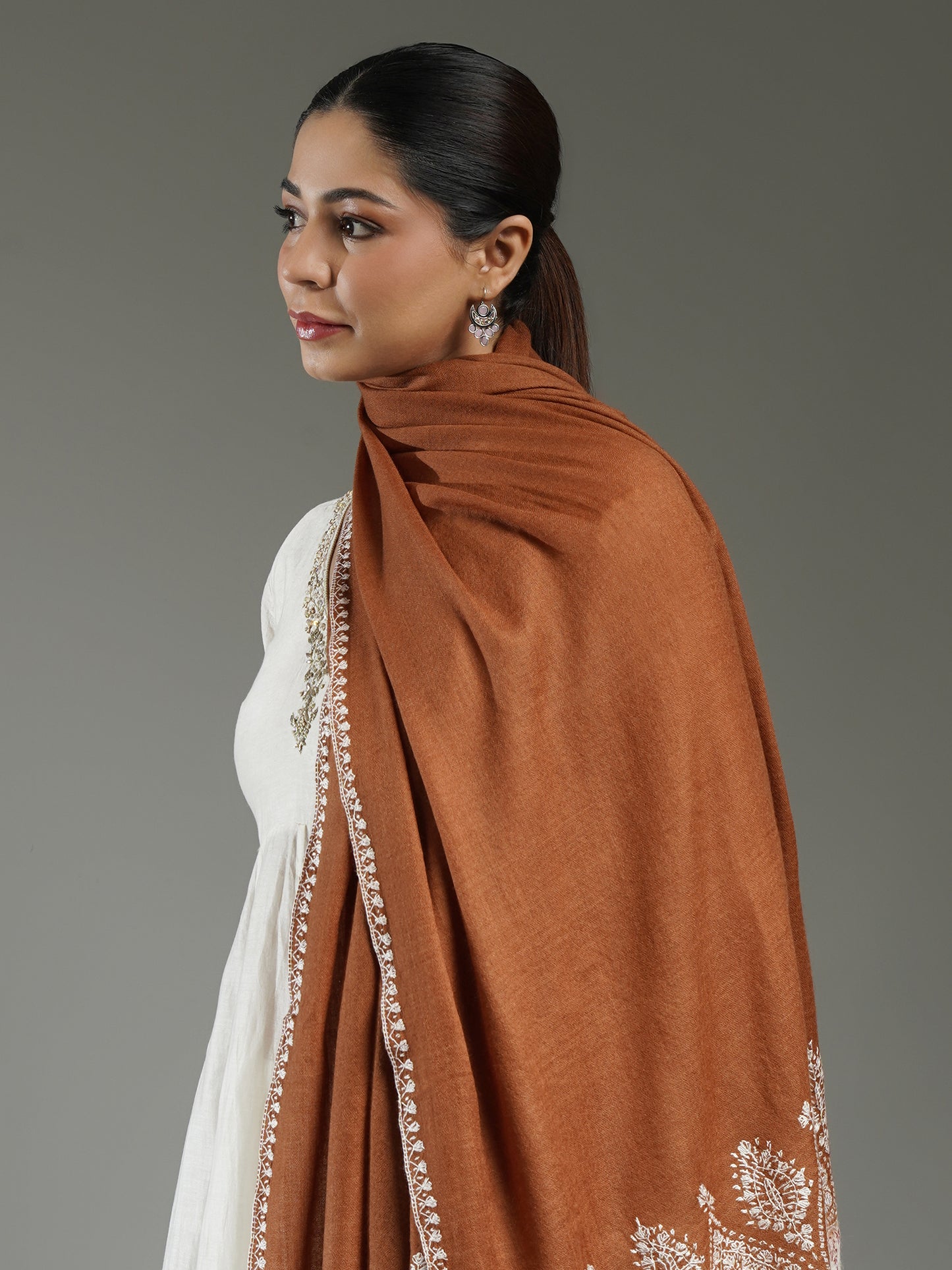 Rivayat Embroidered Cashmere Shawl