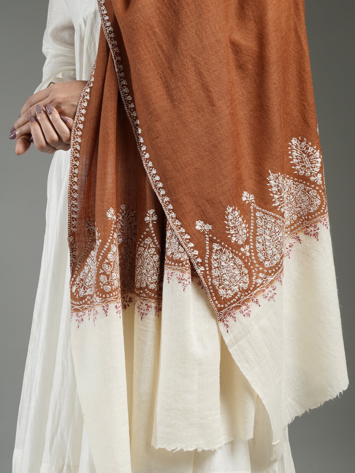 Rivayat Embroidered Cashmere Shawl