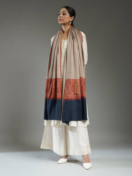 Rivayat Embroidered Cashmere Shawl