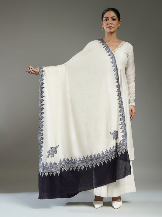 Rivayat Embroidered Cashmere Shawl