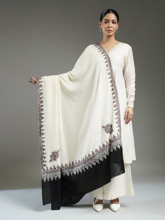 Rivayat Embroidered Cashmere Shawl